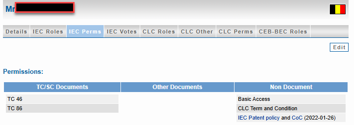 IEC Perms to edit permissions.
