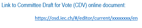 Link in a CDV document.