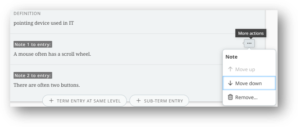 Move notes.