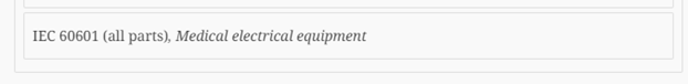 How a series reference appears in Normative References.