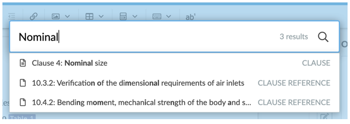 Search in document.