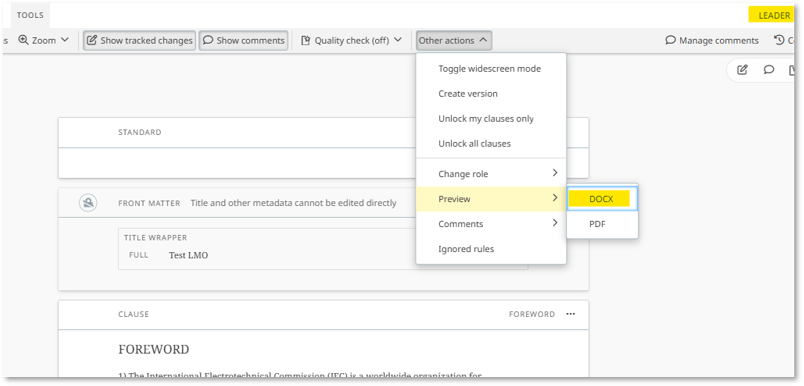 Download preview for leaders with DOCX